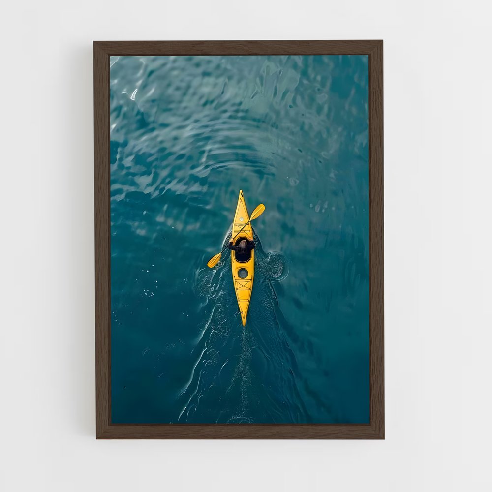 Poster Pagaie Jaune – affiche Canoë-kayak (vue 5)